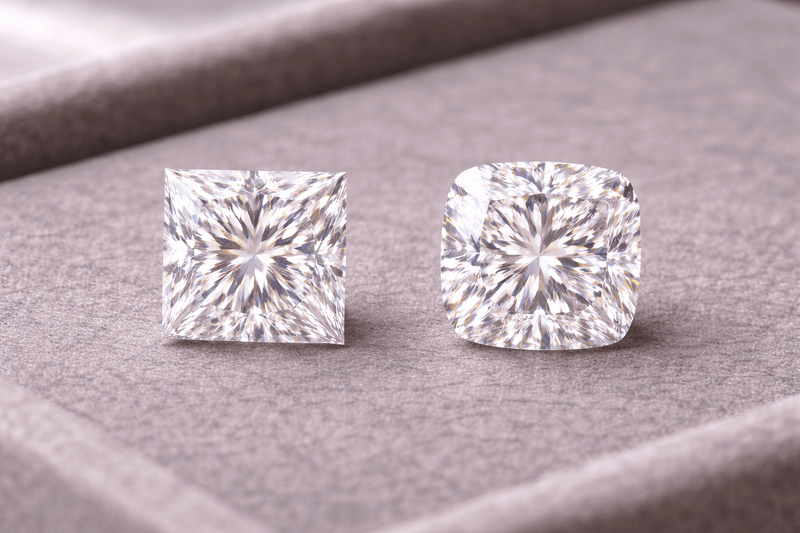 Princess Cut vs Cushion Cut