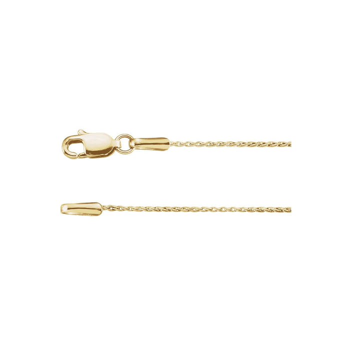 0.8mm Wheat Chain Necklace | Diamond & Sapphire