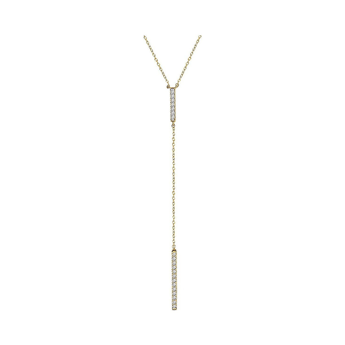 diamond lariat necklace in 14k yellow gold