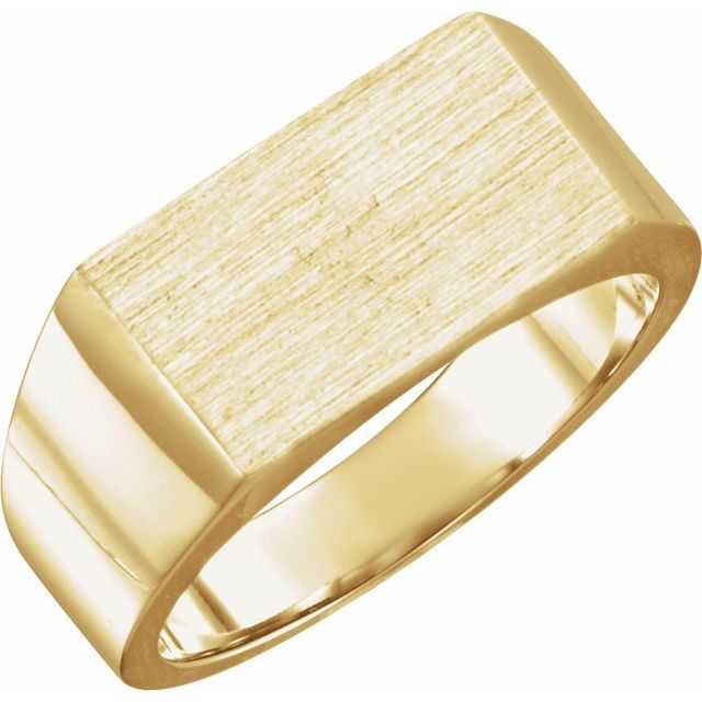 Men's Rectangle Signet Ring