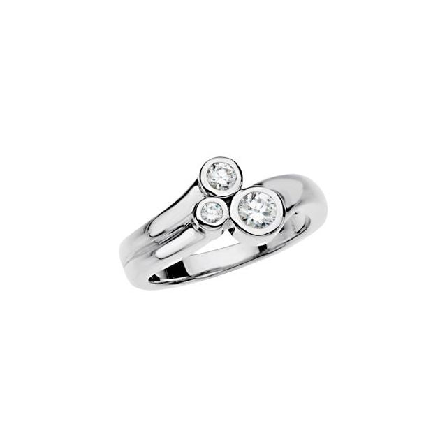 Round Emerald Bezel-Set Everyday Ring