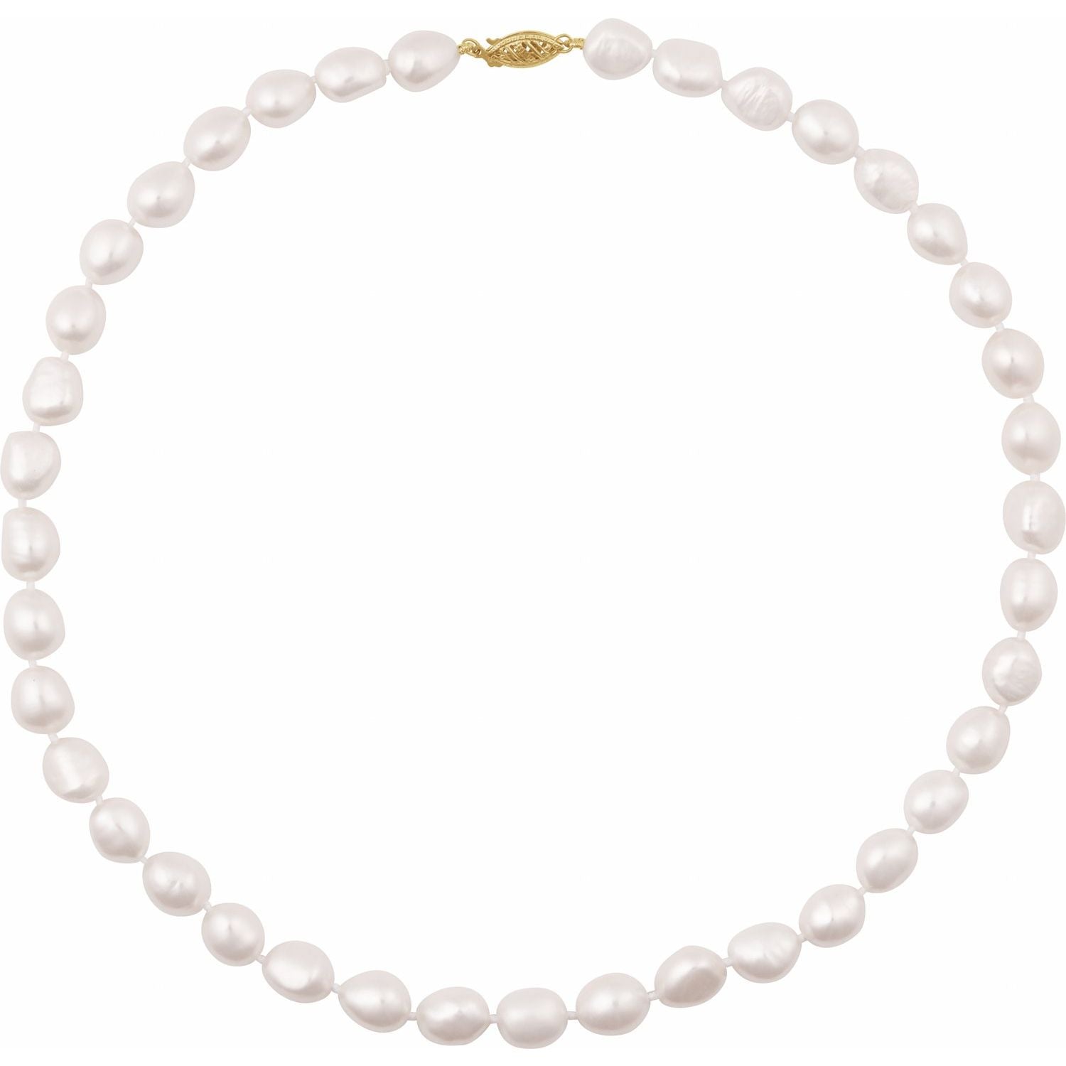 Baroque Freshwater Cultured Pearl Necklace in 14K Yellow Gold