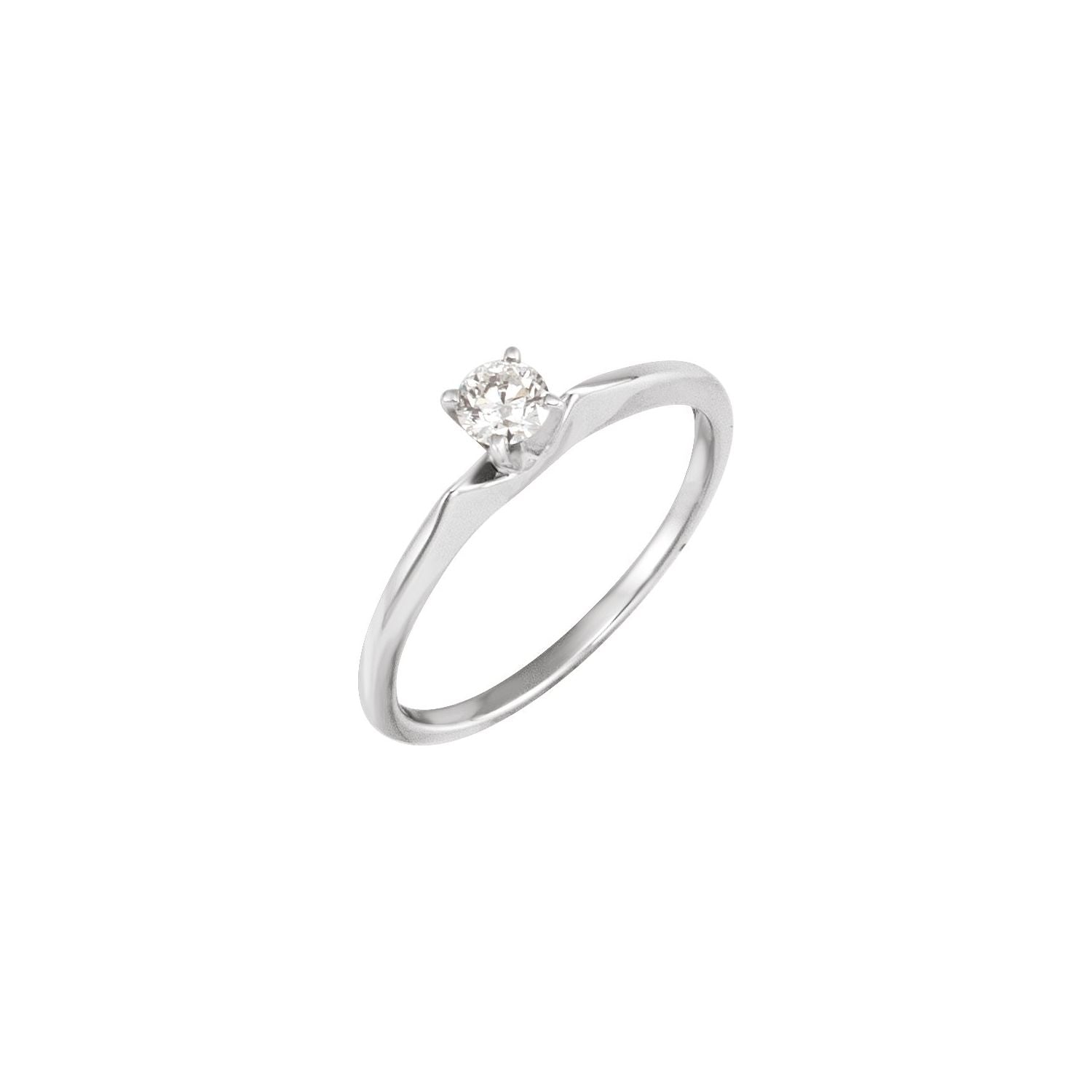 0.7 ct Cushion Lab-Grown Diamond Petite Solitaire Engagement Ring