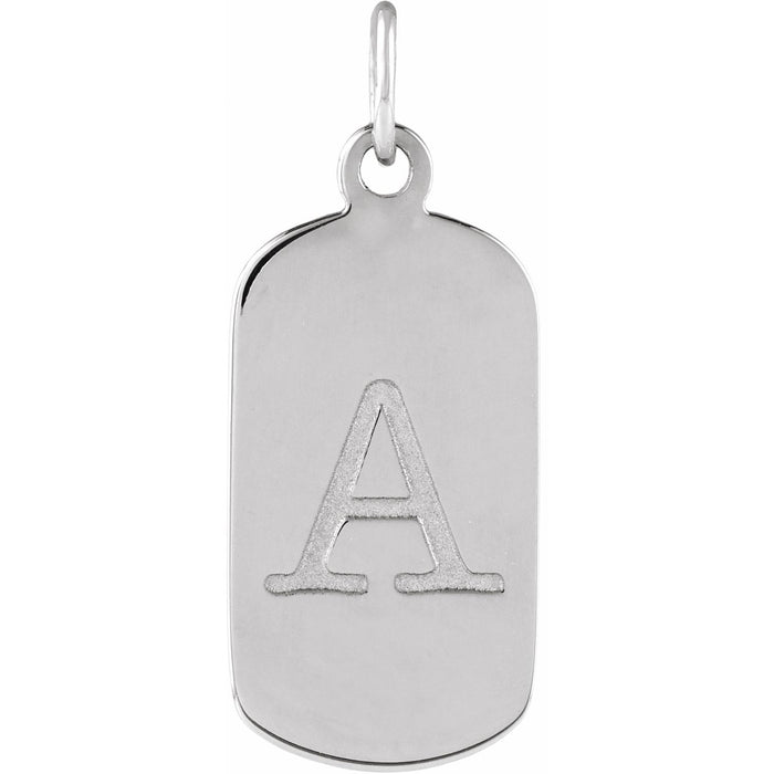 Engraving example — your initial, front and back