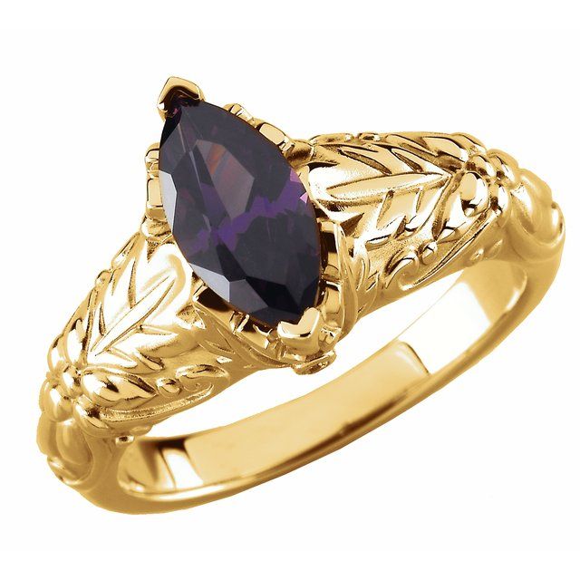 Marquise Sapphire Accented Statement Ring