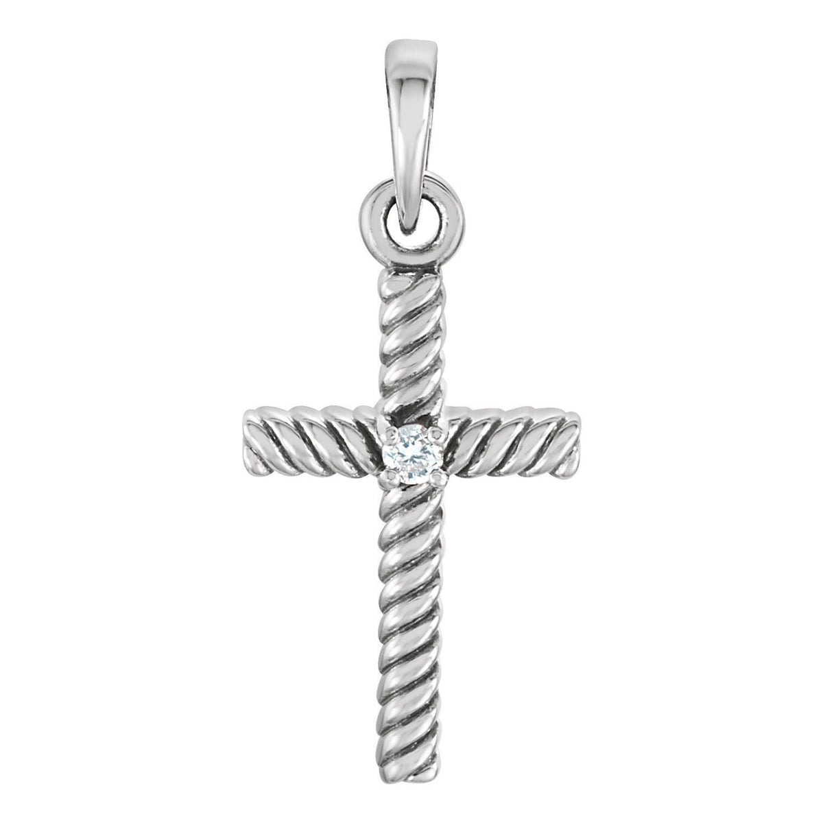 Petite Diamond Cross Pendant