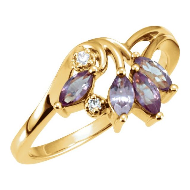 Marquise Ruby Shoulder-Accented Ring