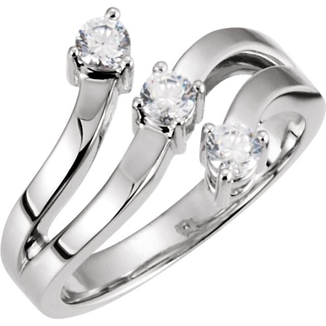 Current Line Round Aquamarine Ring