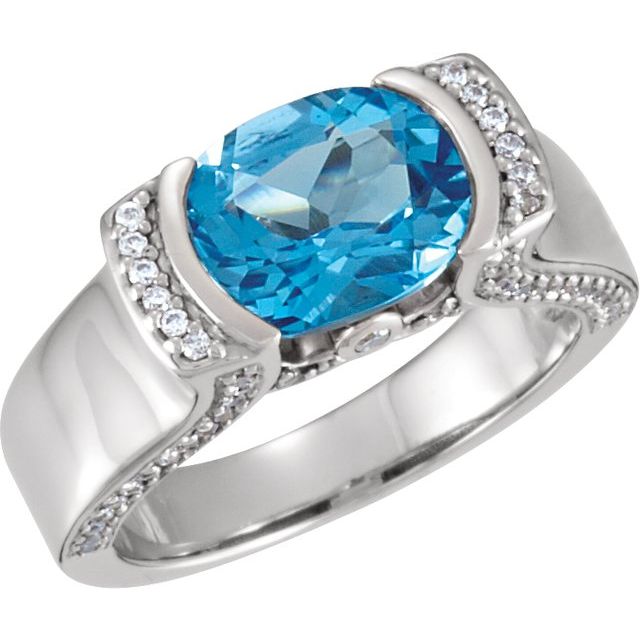 Kindling Channel Cushion Citrine Ring