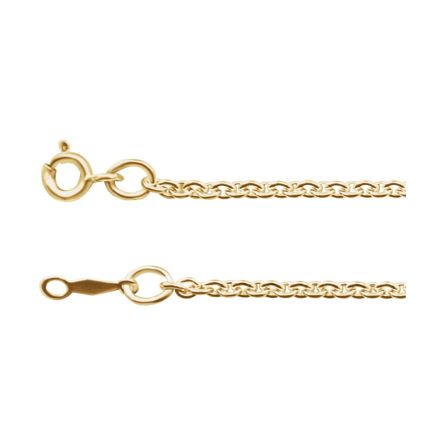 2mm Cable Chain Necklace in 14K Yellow Gold