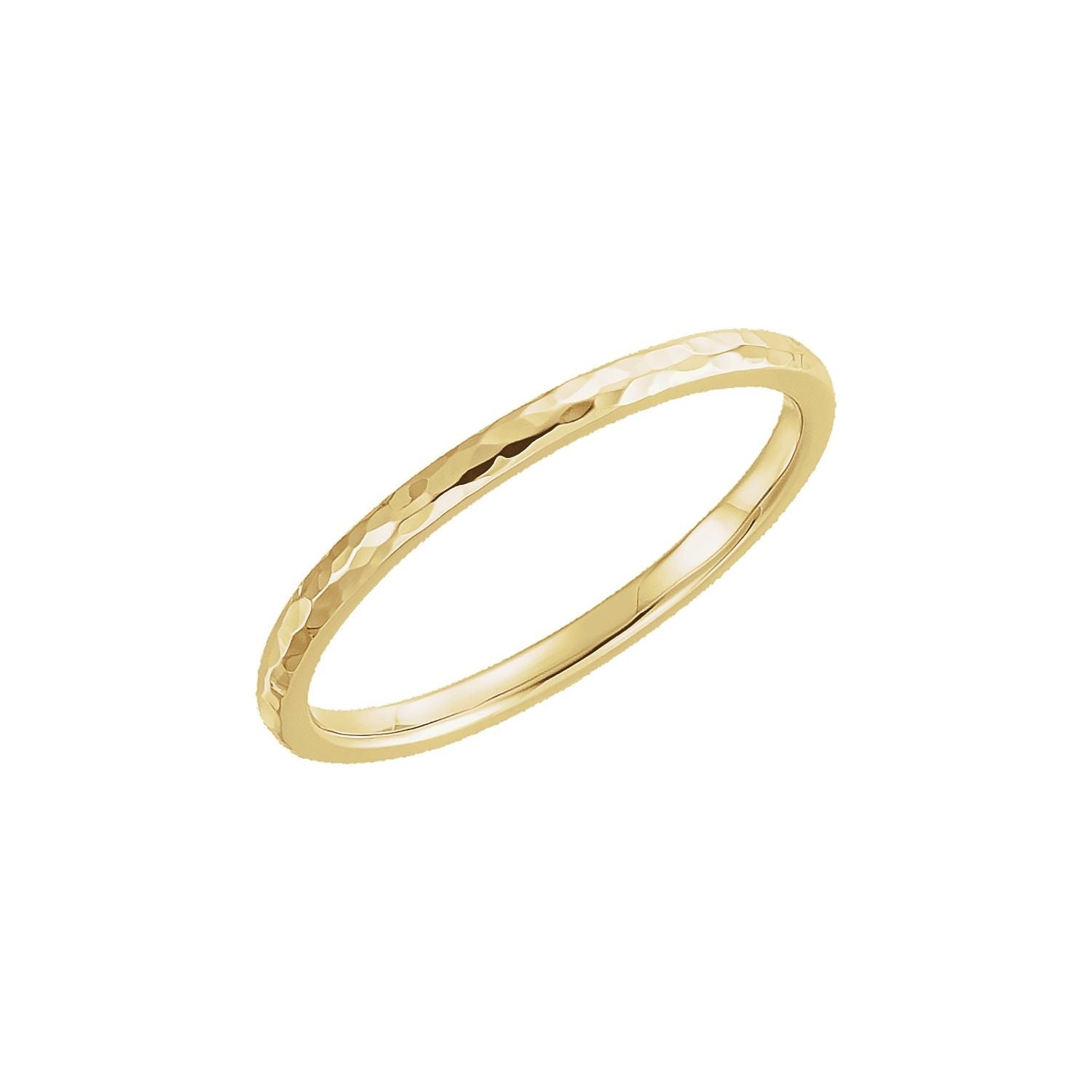 2mm Comfort-Fit Half-Round Stacking Band in Yellow Gold