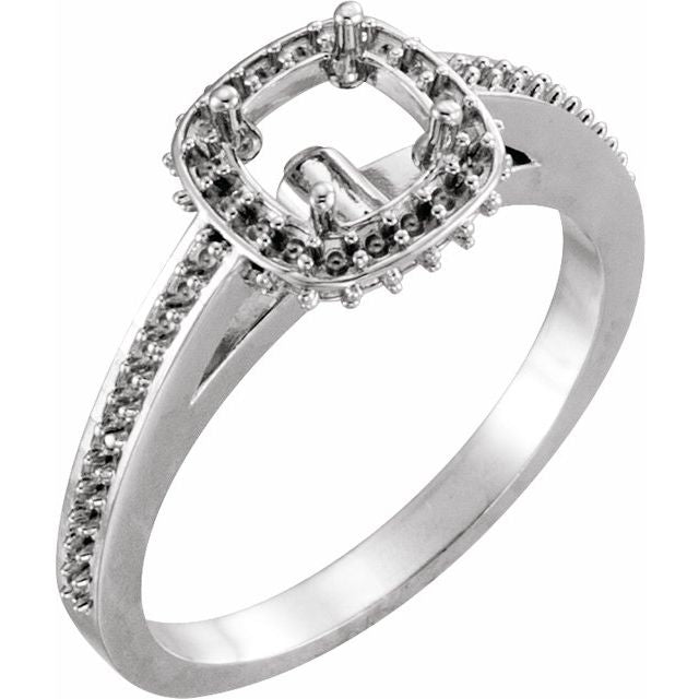 0.9 ct Round Lab-Grown Diamond Hidden Halo Engagement Ring