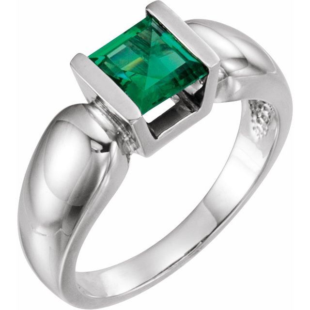 Princess Opal Channel-Set Ring