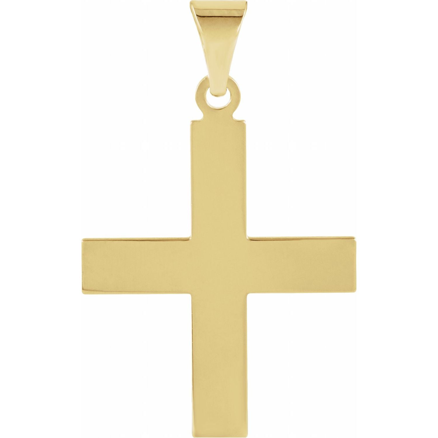 Greek Cross Pendant in 14K Yellow Gold