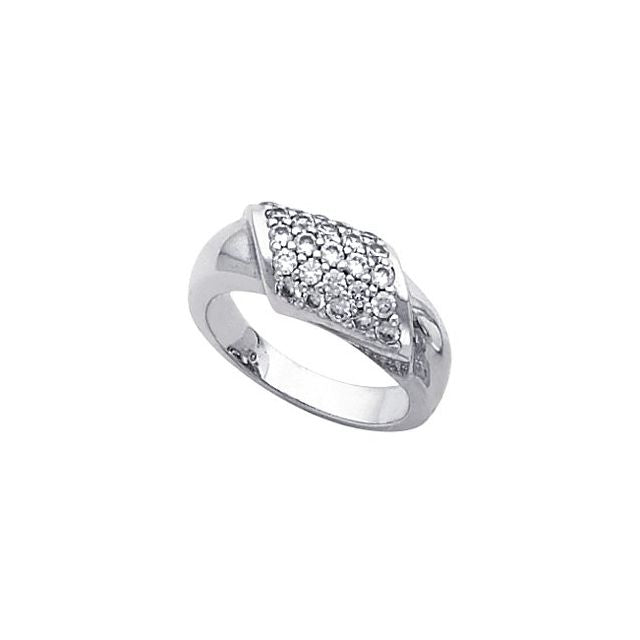 Rosewater Accented Round Morganite Ring