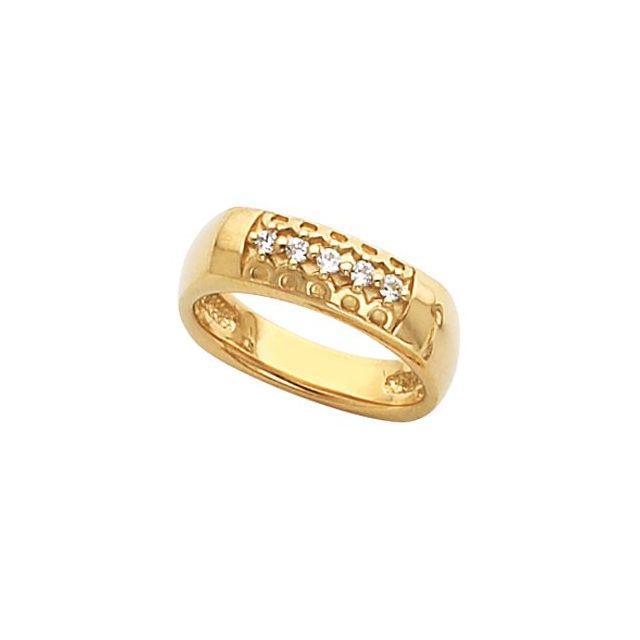 Camellia Accented Round Morganite Ring