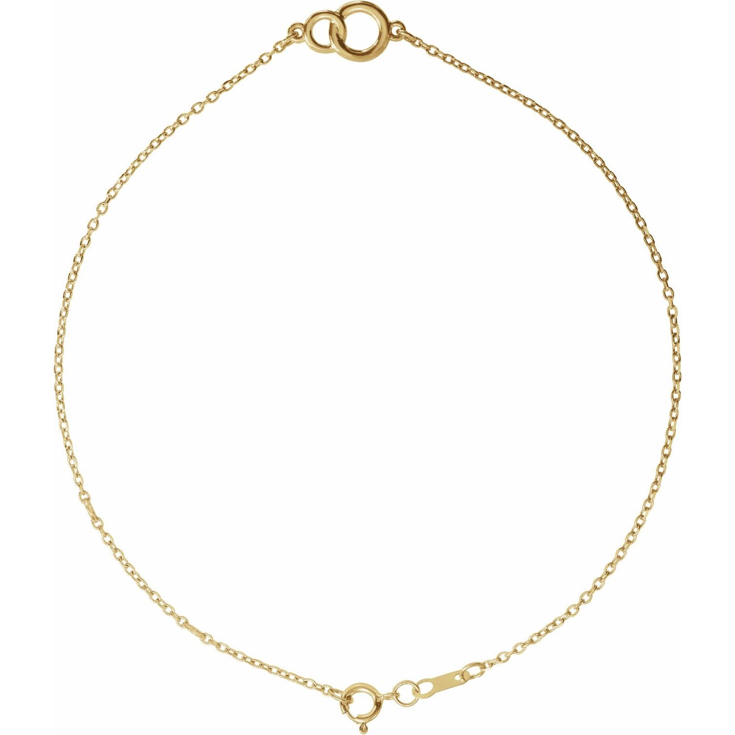 14k yellow gold interlocking circle gold bracelet