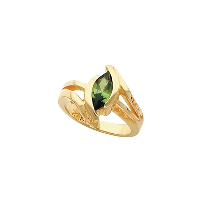 Marquise Amethyst Accented Channel Ring
