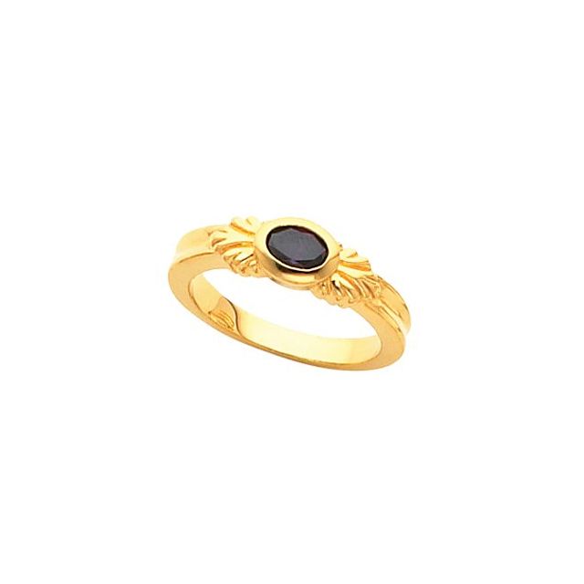 Lagoon Bezel Oval Morganite Ring