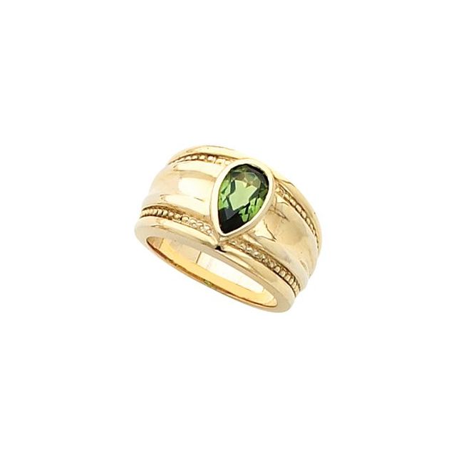 Waterline Pear Aquamarine Ring