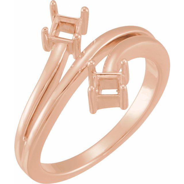Princess Ruby Two-Stone Ring