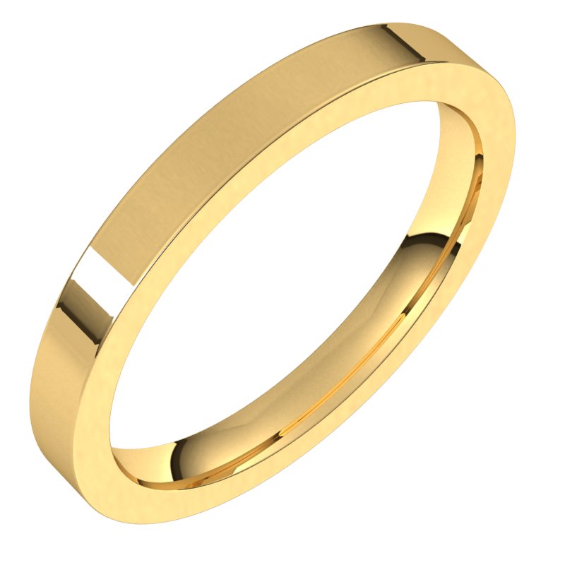 2.5mm comfort-fit wedding band in 18K Yellow Gold