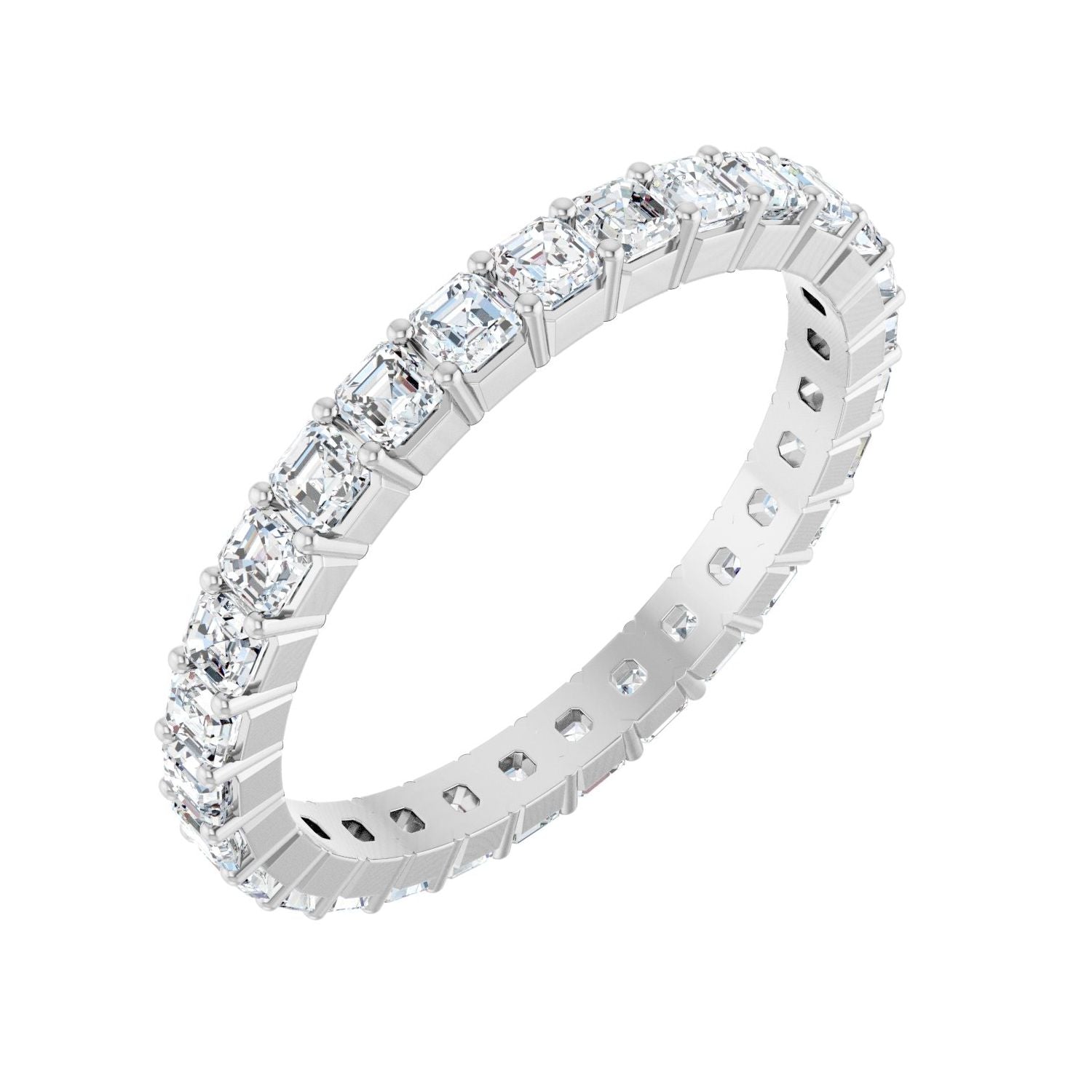 Asscher-Cut Diamond Eternity Band