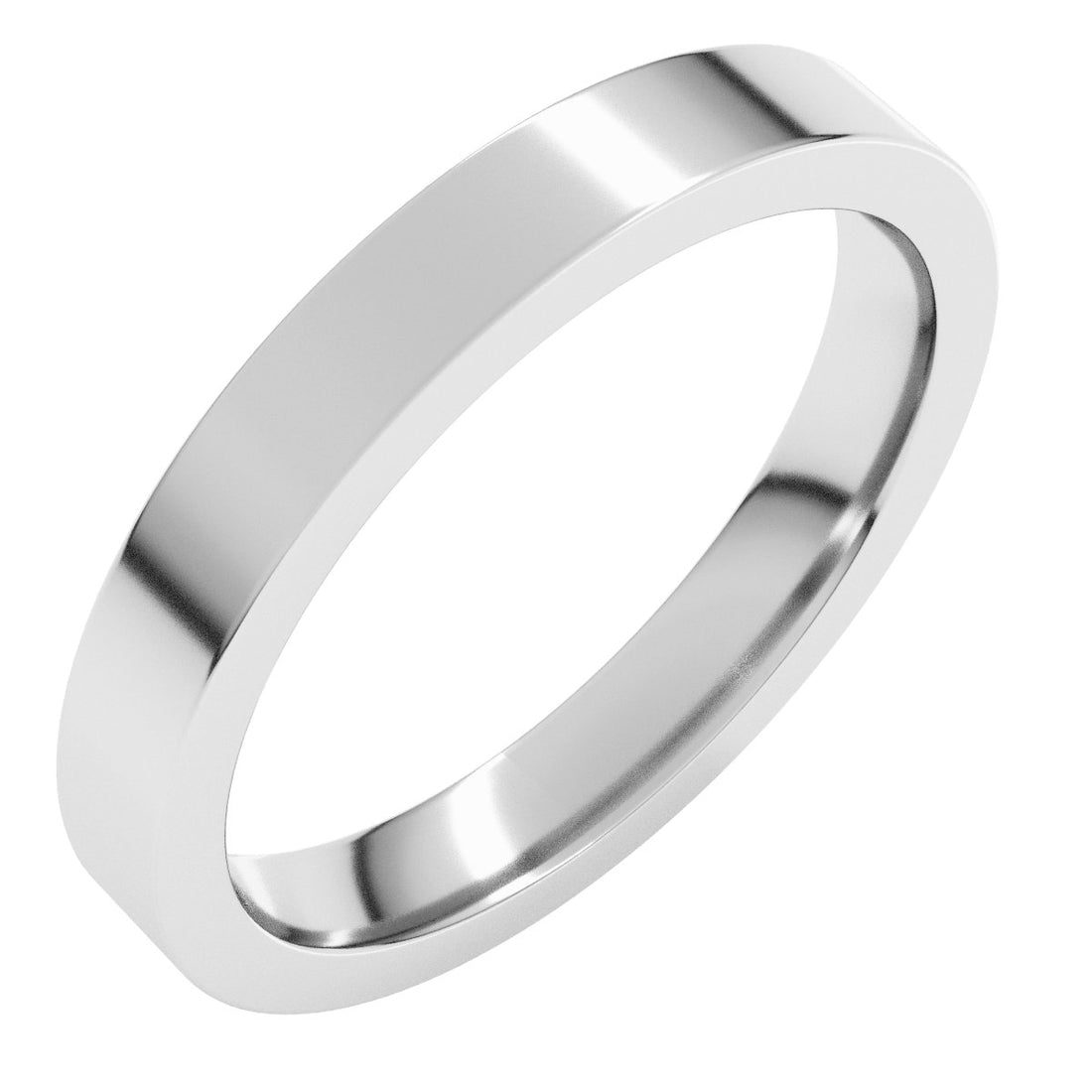 3mm comfort-fit wedding band in Platinum