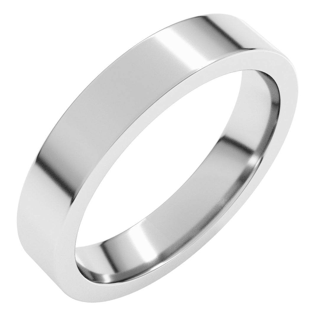 4mm comfort-fit wedding band in Platinum