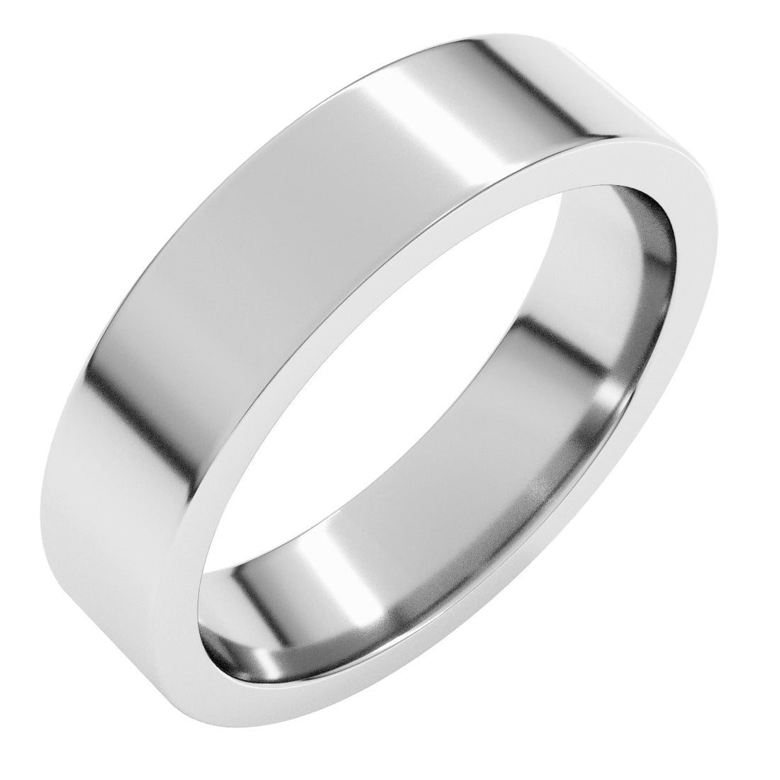 5mm comfort-fit wedding band in Platinum