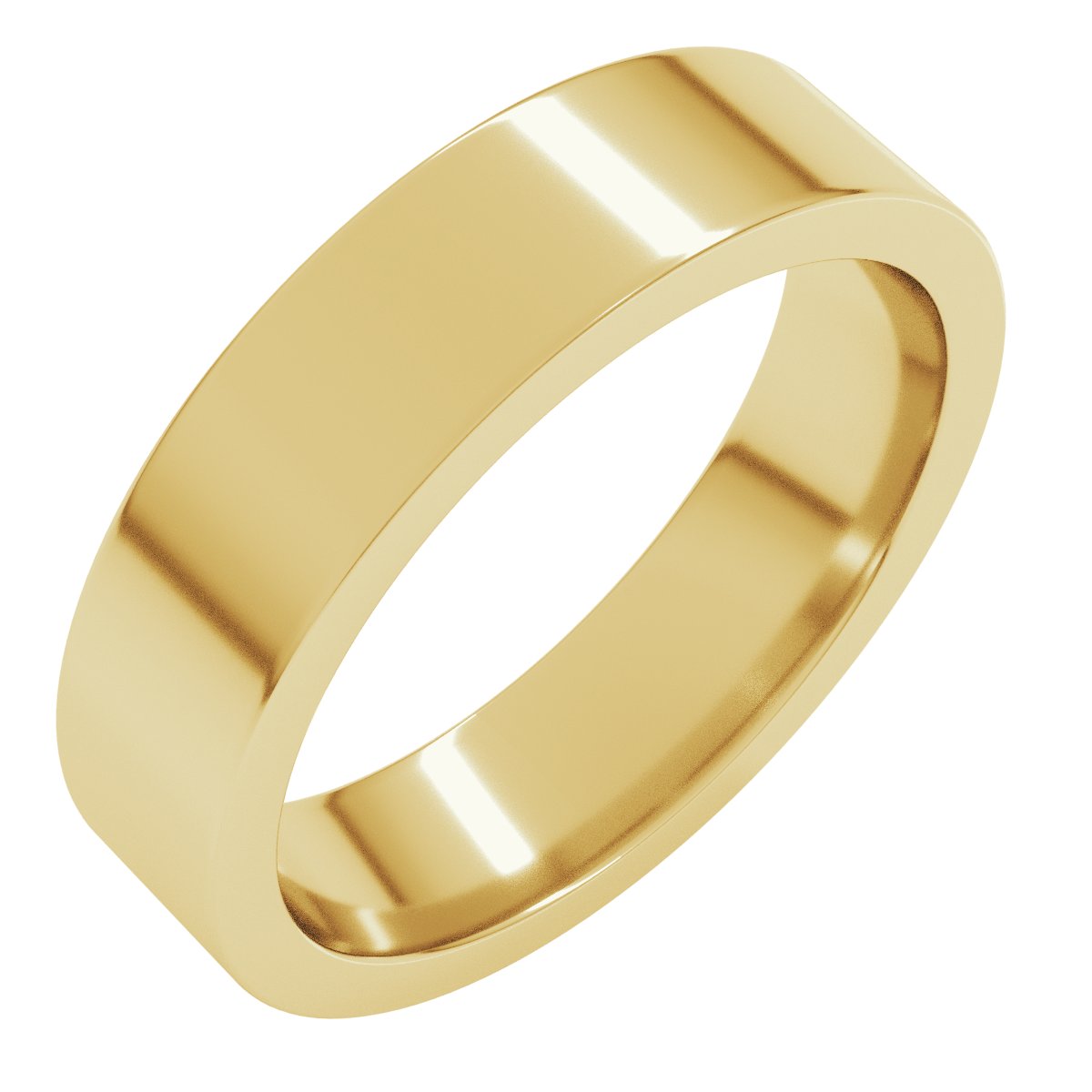 5mm comfort-fit wedding band in 18K Yellow Gold