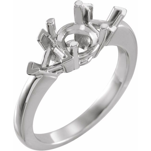 1.2 ct Round Lab-Grown Diamond Three-Stone Engagement Ring