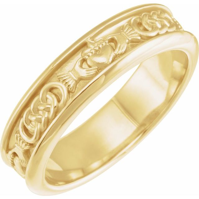 Men's Claddagh Comfort-Fit Band