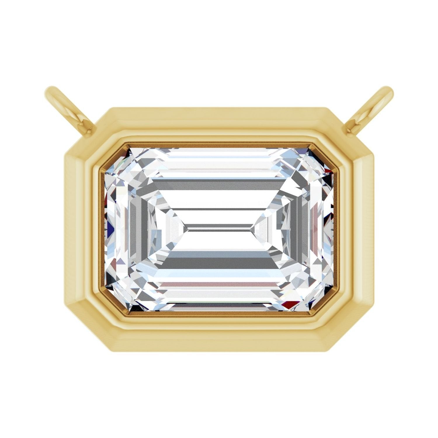 natural diamond necklace in 14k Yellow Gold