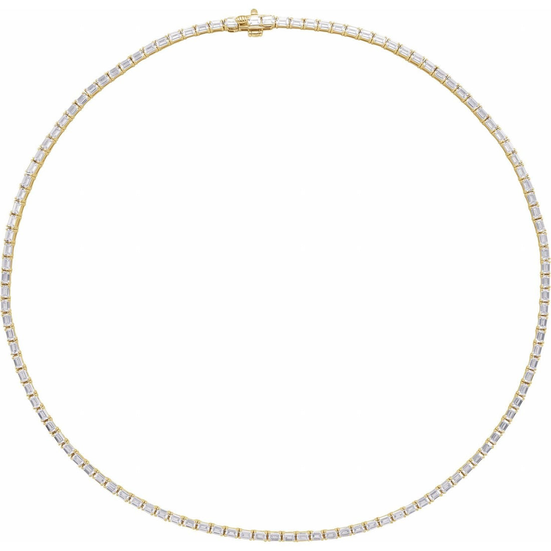 lab-grown diamond necklace in 14k Yellow Gold
