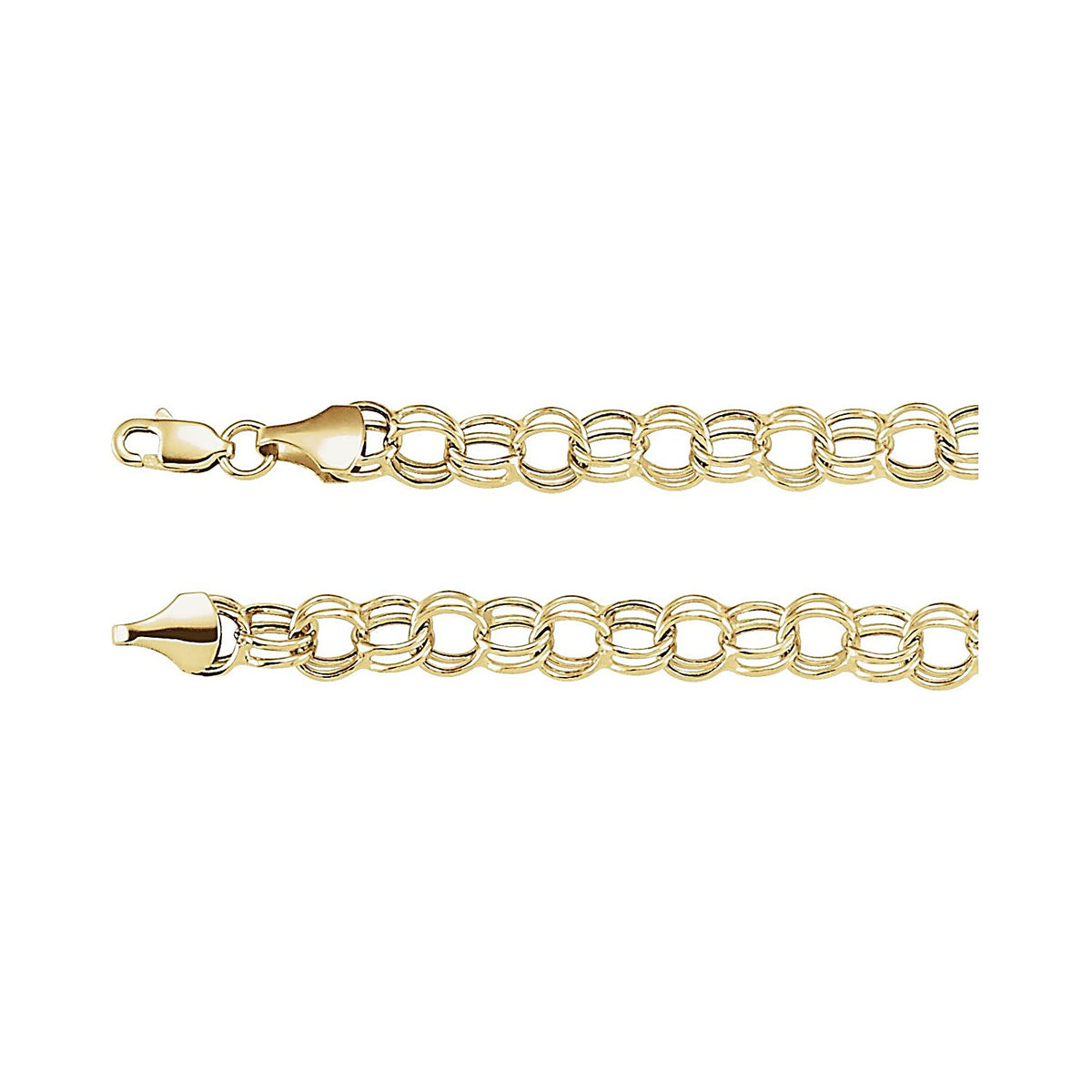Hollow Double Cable Chain Bracelet