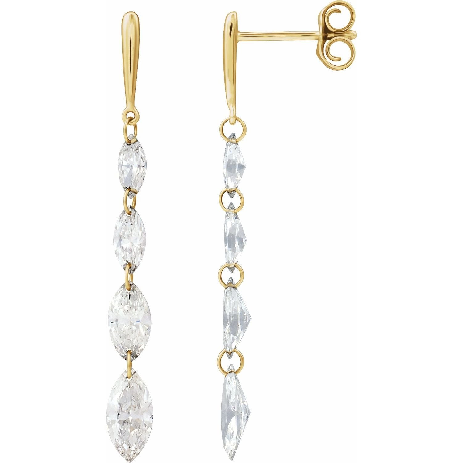 lab-grown diamond other earrings in 14k Yellow Gold