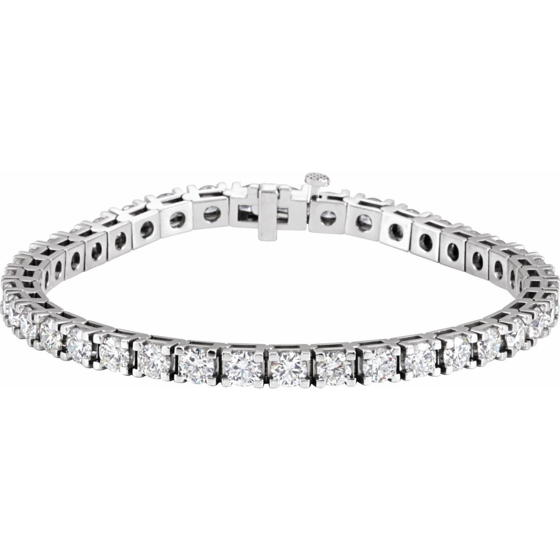 lab-grown diamond tennis bracelet in 14k White Gold