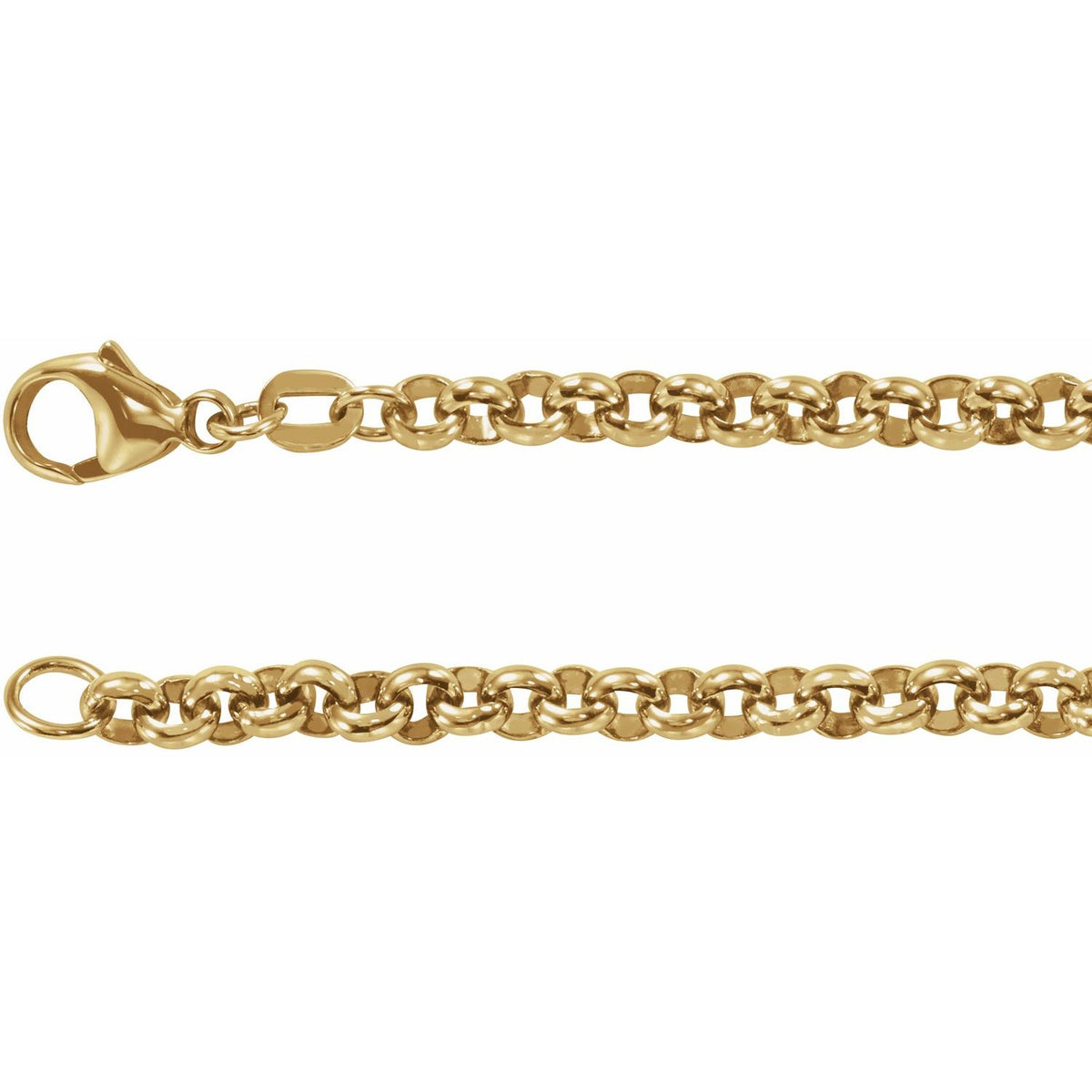 Rolo Chain Bracelet in 14k yellow gold