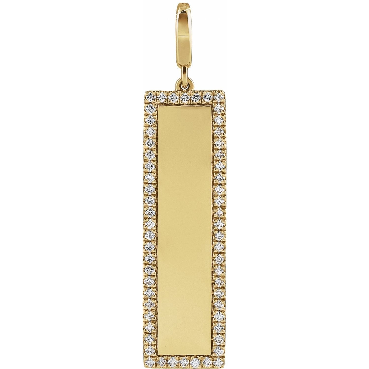 natural diamond necklace in 14k Yellow Gold