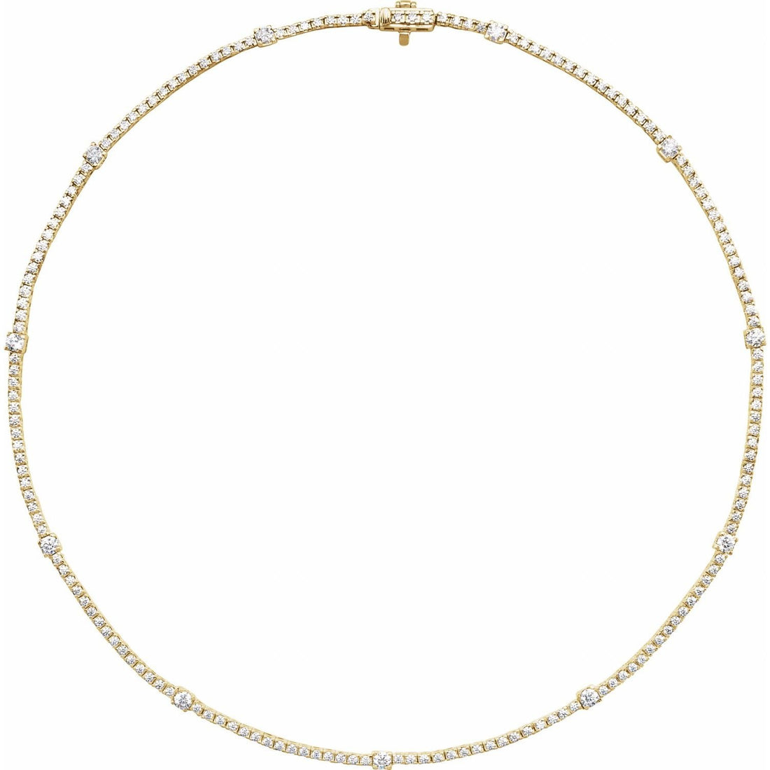 lab-grown diamond necklace in 14k Yellow Gold