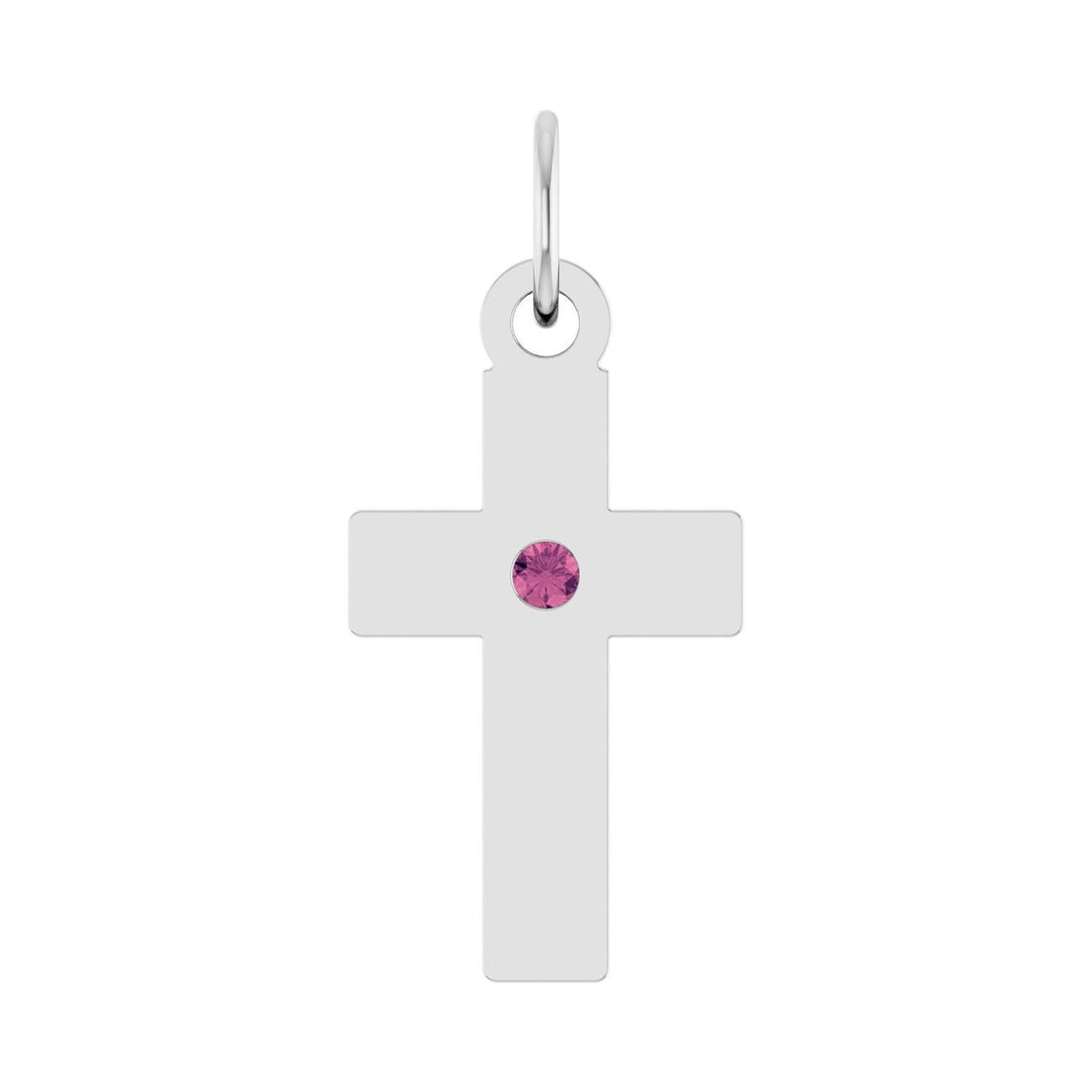 tourmaline cross pendant in Sterling Silver