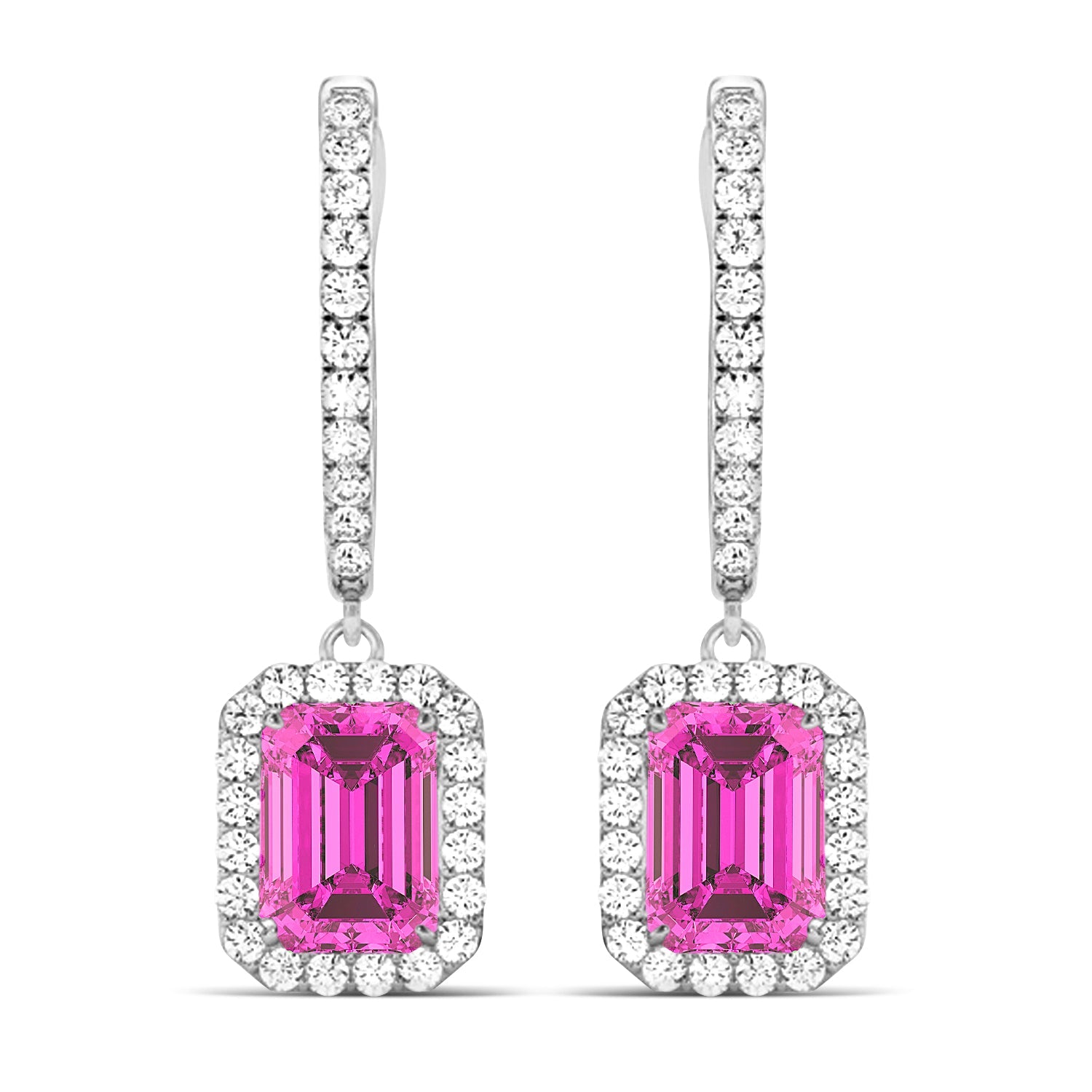 Pink Topaz Earrings