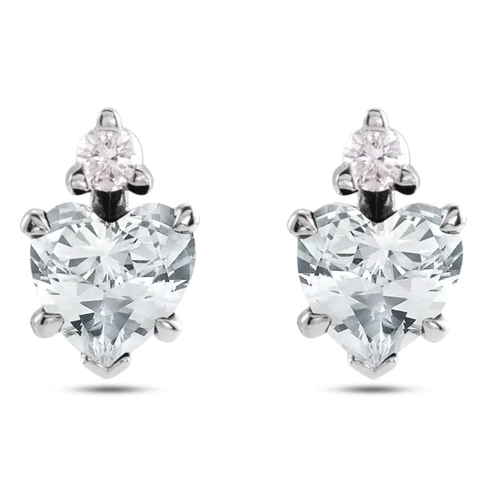 White Sapphire Earrings
