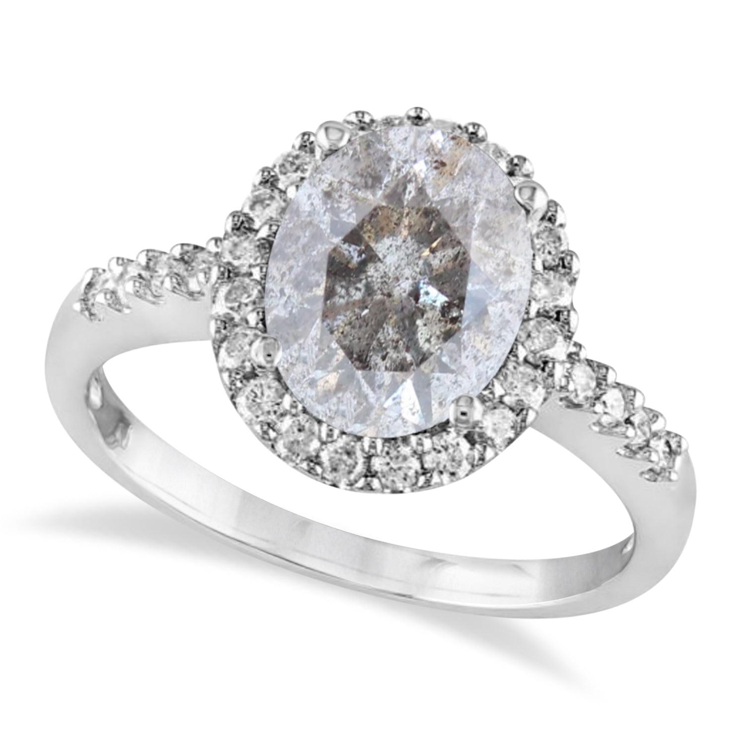 Salt and Pepper Diamond Rings