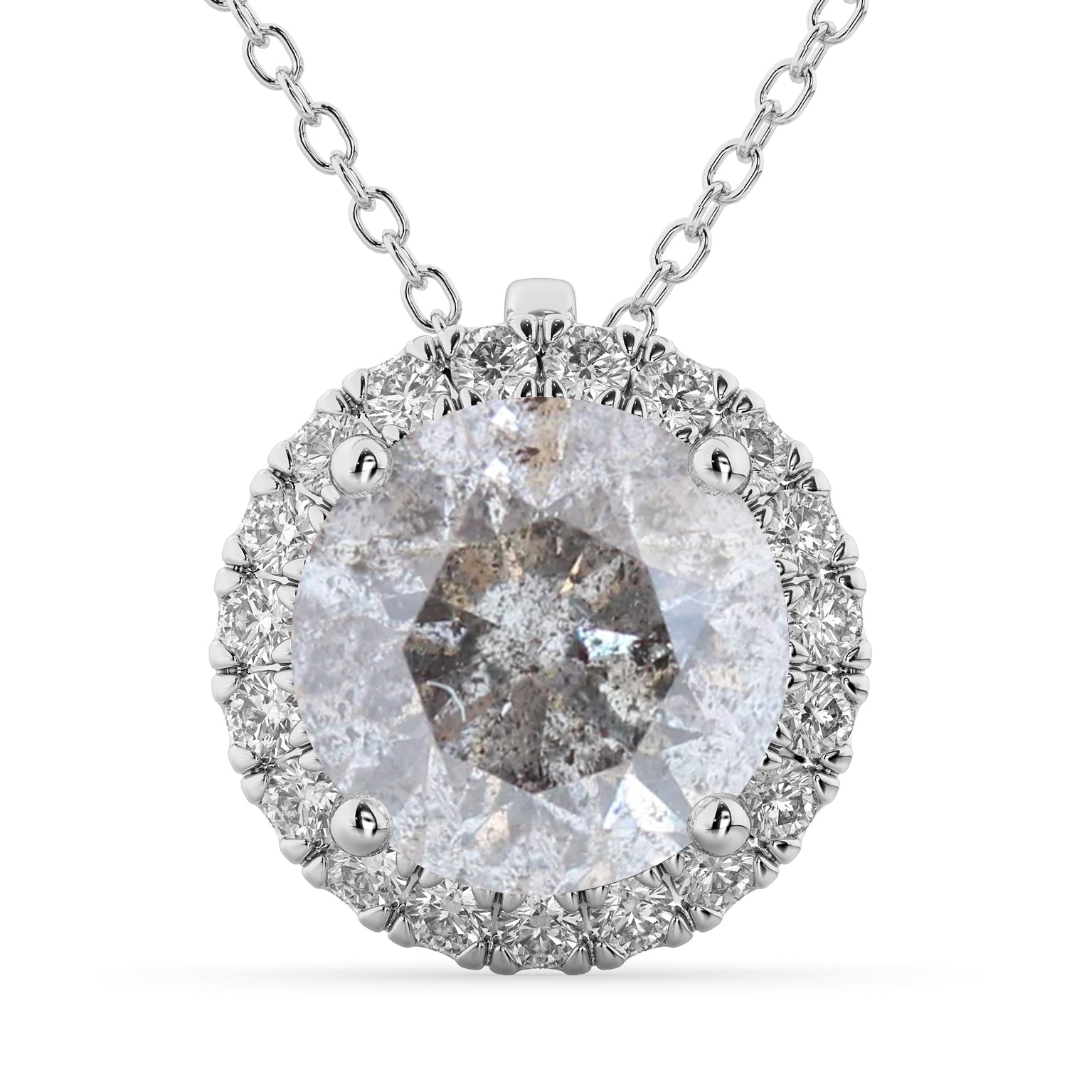 Salt and Pepper Diamond Necklaces
