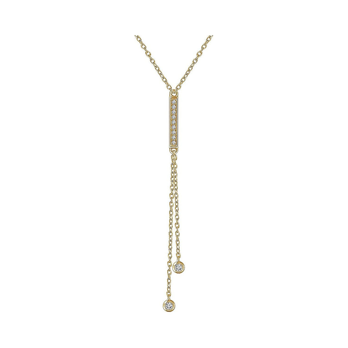 diamond lariat necklace in 14k yellow gold