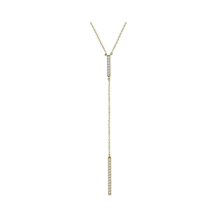 diamond lariat necklace in 14k yellow gold