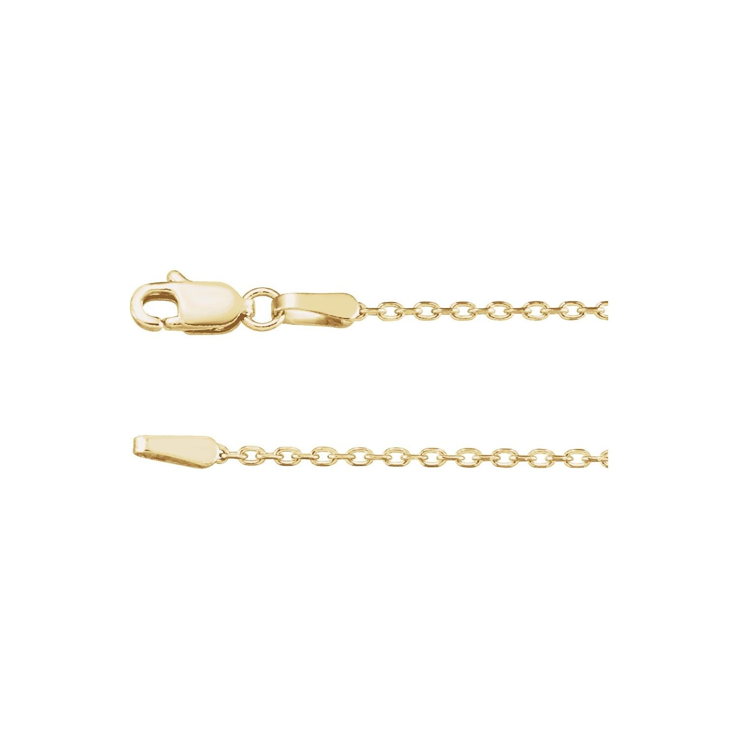 1.5mm Diamond-Cut Cable Chain Necklace in 14K Yellow Gold
