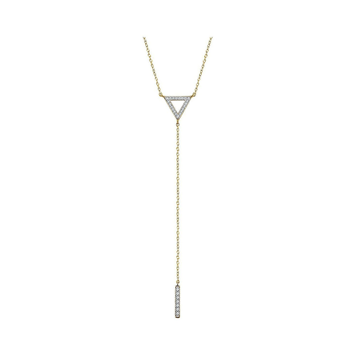 diamond lariat necklace in 14k yellow gold